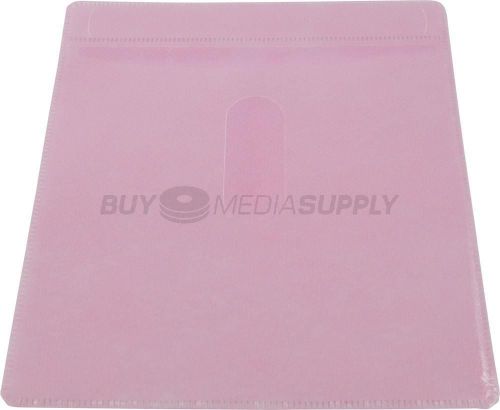 Non woven Pink Color Plastic Sleeve CD/DVD Double-sided - 4900 Pack