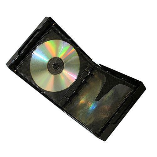 20 24-CD/DVD Poly Cases w/Outer Artwork Sleeve, Black Inner Sleeves, BL-PP24BLK