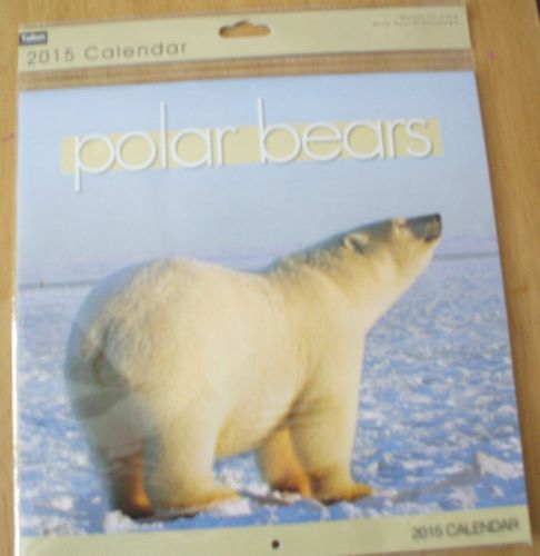 POLAR BEARS 2015 MONTH TO VIEW CALENDER