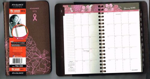 At-a-glance weekly and monthly appointment book 2015, sorbet 3x6 794-300 for sale