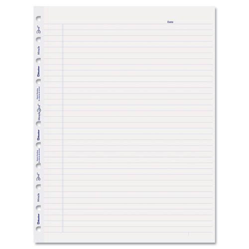 Rediform miraclebind notebook refill 11x8-1/2 white. sold as 25 sheets for sale