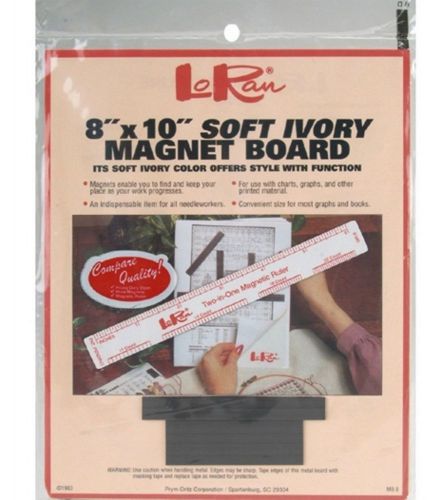 LoRan 8 x 10 Magnet Board w/ 6&#034; Ruler and Magnets MB-8R