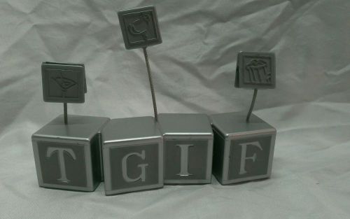 &#034;TGIF&#034; Office Paperweight/Memo Clip**FREE SHIPPING**