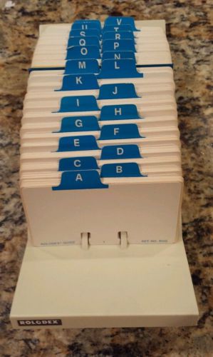 VTG Rolodex V Glide GL-24 Desk Card File Organizer 200+ Blank Cards