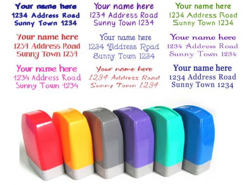 Custom name rubber stamp self inking business return address personalized for sale