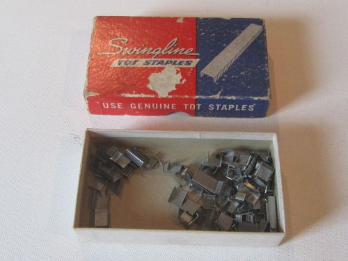 RARE VINTAGE SWINGLINE TOT 50 STAPLES LARGE BOX WITH OLD NAME OF SPEED PRODUCTS