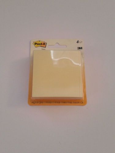 1 Yellow 3M Post-It Notes 4 pack (200 sheets total)