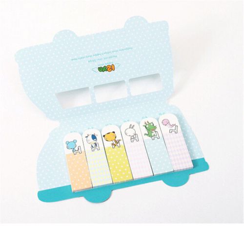 Utility Animal Bus Post It Bookmark Marker Memo Flags Index Pad Sticky Notes