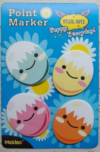 1X Eggs Point Marker Stick Notes Self Stick Bookmark Post-it Memo Pad FREE SHIP