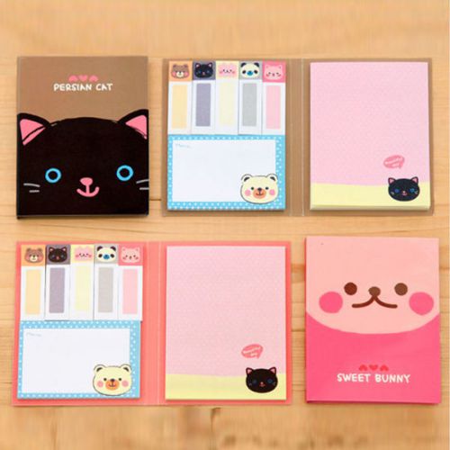 Animals Cartoon Sticker Bookmark Point Memo Flags Sticky Notes Notepads