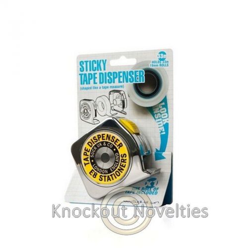 Sticky Tape Dispenser Measure Shaped Functional Belt Clip Office School Gift