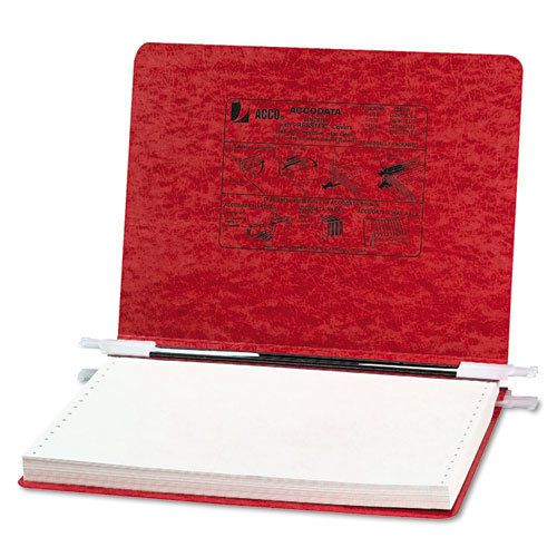 Pressboard hanging data binder, 12 x 8-1/2 unburst sheets, executive red for sale