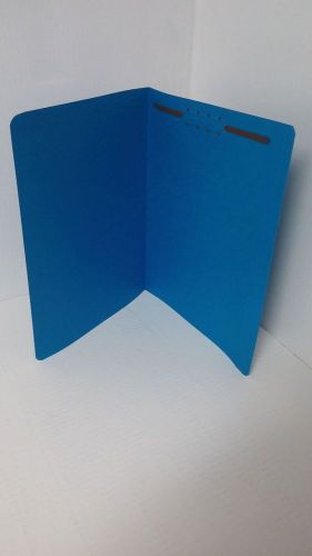 100/BX Top Tab Fastener File Folders, Letter Size, Blue.