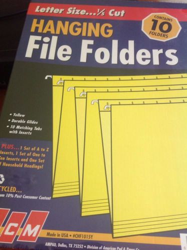 Hanging File Folders 1/5 Cut - Letter Size (NEW) - Box of 10