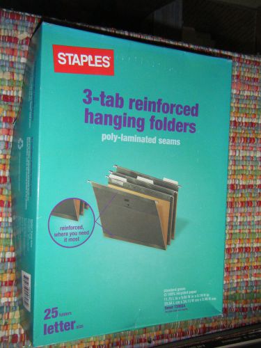 Hanging File Folders: Pendeflex, Qty 25, Box of 25, Letter, Staples Brand 729554