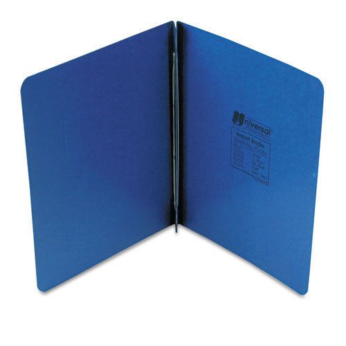 Pressboard Report Cover, Prong Clip, Letter, 3&#034; Capacity, Dark Blue