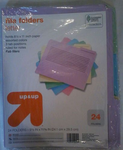 Multi colored File Folders Letter size