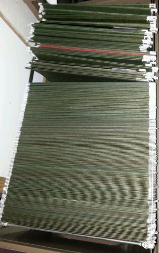 100+lot of Hanging File Folders Green, Letter Size, Paper, Office Cabinet