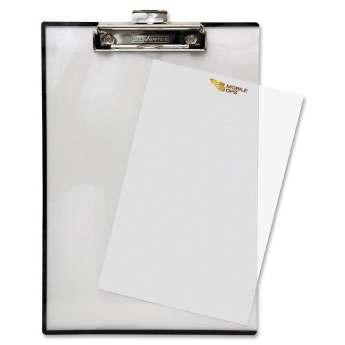 Baumgartens Quick Reference Clipboard - 9&#034; x 12&#034; - Low-profile - Vinyl - Clear