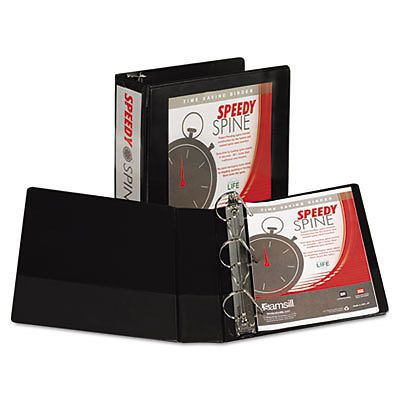 Speedy spine angle-d ring view binder, 11 x 8-1/2, 3&#034; capacity, black for sale