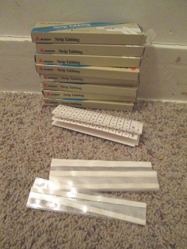 Avery strip tabbing lot of 8 boxes 6 strips, 10 per box # 10121 new for sale