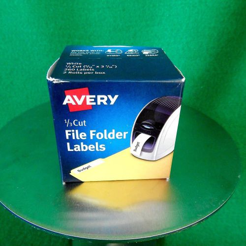 AVERY 1/3 cut file folder labels for dymo label writer sieko zebra