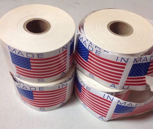 made in usa labels Rolls Of Appx 500 - 4