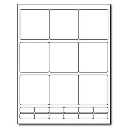 90 blank self adhesive labels - 2 3/4&#034; x 2 3/4&#034; - laser or inkjet - white for sale