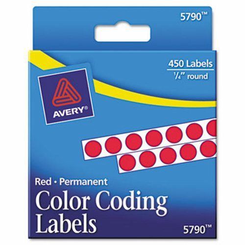 Avery Permanent Self-Adhesive Color-Coding Labels, 450 per Pack (AVE05790)
