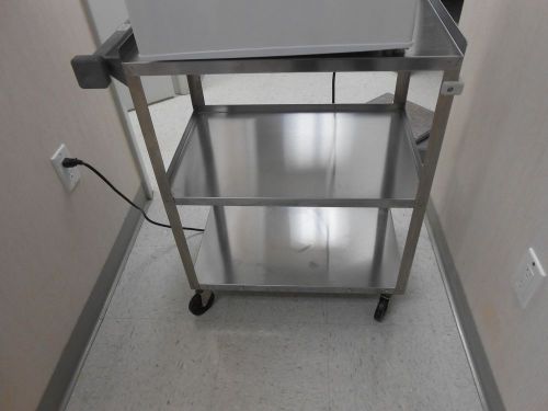 metal heavy duty rolling utility medical push cart