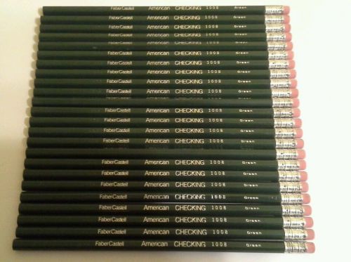 FABER-CASTELL  American Checking  1008 green  24 pencils