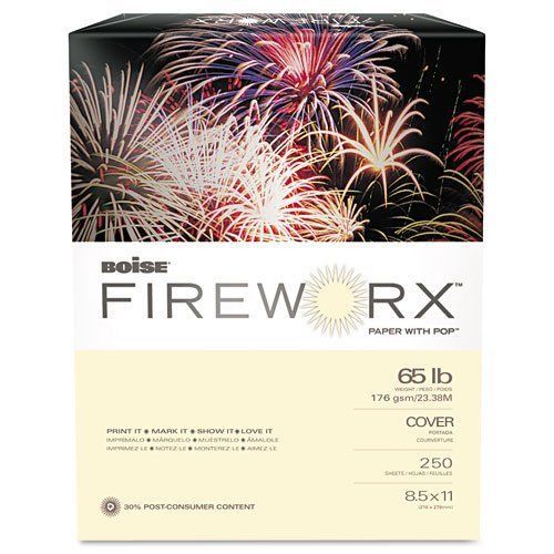 Cascades mp2651iy fireworx colored cover stock, 65 lbs., 8-1/2 x 11, flashing for sale
