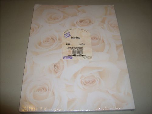 Laser, Inkjet, &amp; Copier Letterheard - Blush Roses 100 Sheets