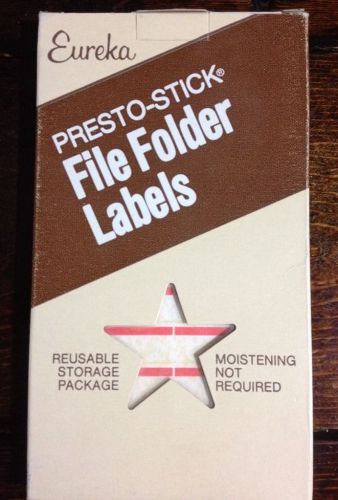 Eureka Presto-Stick File Folder Labels, 59706, Dark Red, 252 LabelsFREE SHIPPING
