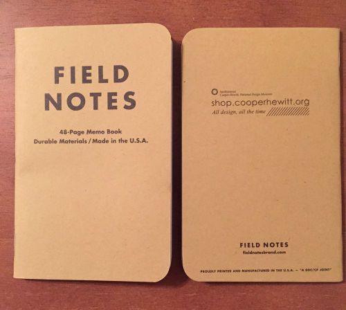 Field Notes Cooper-Hewitt Branded Single