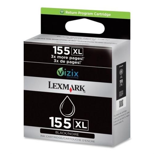 LEXMARK SUPPLIES 14N1619 NO 155XL BLACK INK CARTRIDGE