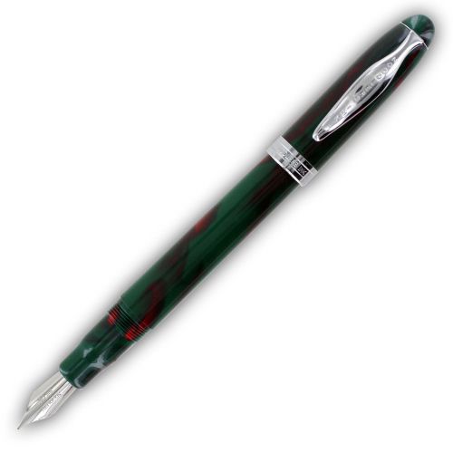 Noodler&#039;s Ink Ahab Piston Fountain Pen - December 25th (Green &amp; Red)