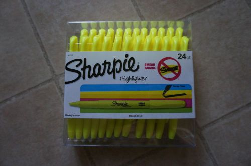 Sharpie 1761732 Accent Pocket Style Highlighter, Fluorescent Yellow, 24-Pack