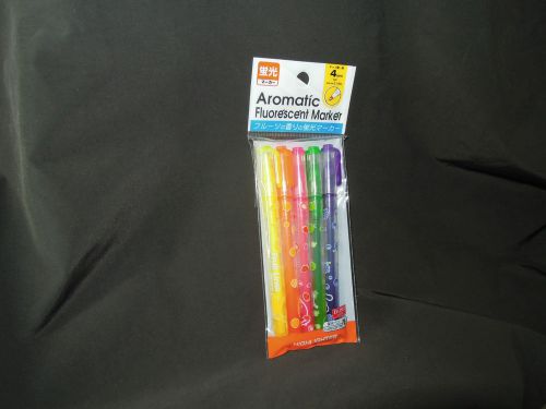 5 Colors Fruit Smell Aromatic Fluorescent Marker Highlighter Pen