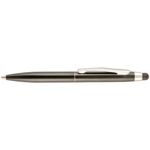Uchida St.Tropez Petite 2 in 1 Stylus &amp; Pen Open Stock w/ Black Ink Black Barrel
