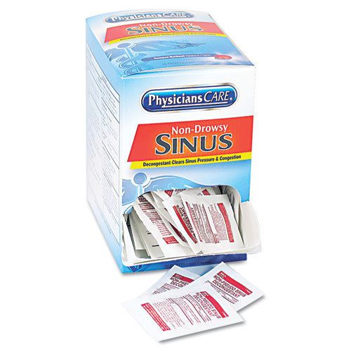 PhysiciansCare Non-Drowsy Sinus Decongestant Tablets, 50 Two-Packs/Box ACM90087