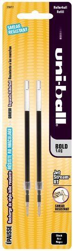Uni-ball Jetstream Ballpoint Pen Refill - Bold Point - Black - 2 / (san35972)