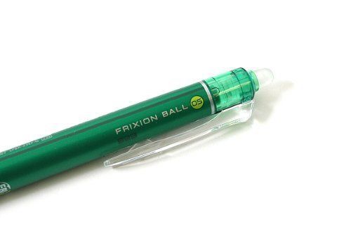 Pilot FriXion Ball Knock Retractable Gel Ink Pen - 0.5 mm - Green