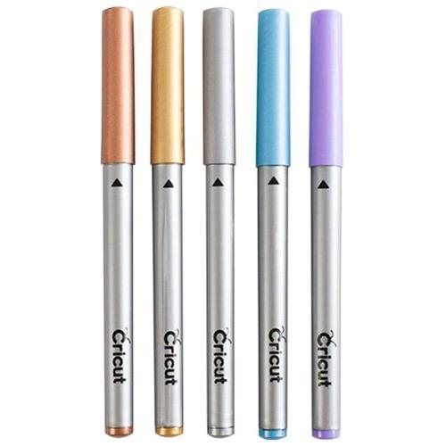 CRICUT Color Metallic Pen Set - Medium Pen Point Type - Gold, Silver, Copper, Bl