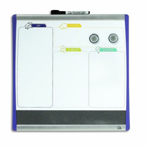 Quartet Arc To-Do List Dry-Erase Board, 14 x 14-Inch, Two-Tone Frame, Purple