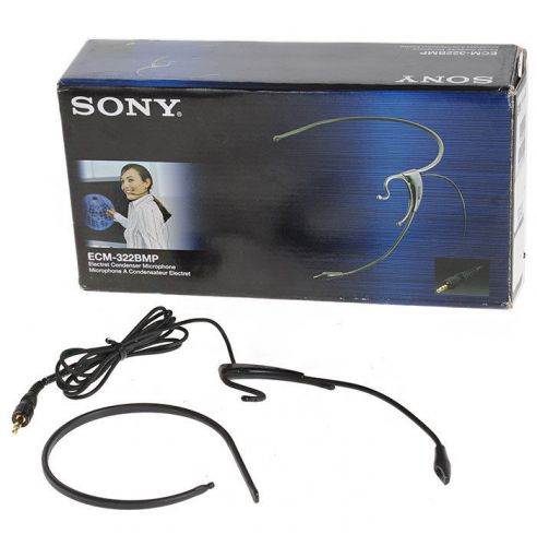Sony ecm322bmp electret condenser headset microphone w/ original box for sale