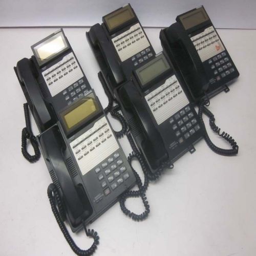 5 Iwatsu ADIX Omega-Phone IX-12KTD-2 12-Button Multi-Line Speaker Phones (Blk)