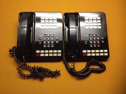 Lot Of 2 Vodavi Starplus  SP61612-00 Enhanced Key Telephone Set Black