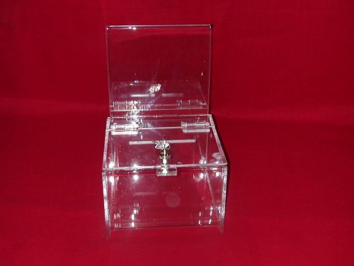 Twelve (12)  -  new  extra large  donation/ballot boxes with  lock  &amp; 2  keys for sale
