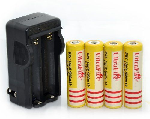 On the way?4Pcs 3.7V 18650 5000mah Rechargeable Lithium Battery with Battery Cha